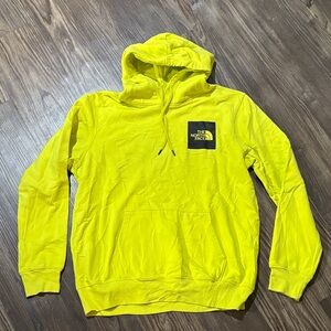 North Face Highlighter/safety yellow hoodie